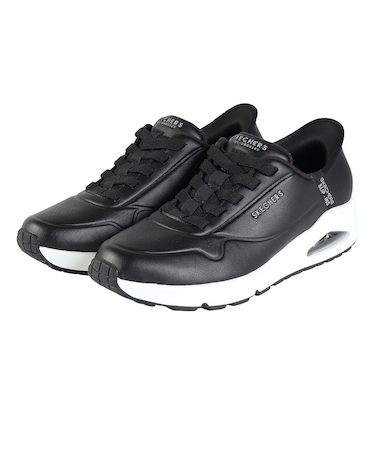 スケッチャーズ（SKECHERS）カジュアルシューズ スリップインズ ウノ イージー エア ブラック 183005-BLK スニーカー ハンズフリー クッショ…