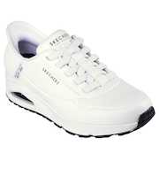 スケッチャーズ（SKECHERS）カジュアルシューズ スリップインズ ウノ イージー エア ホワイト 183005-WHT スニーカー ハンズフリー クッショ…