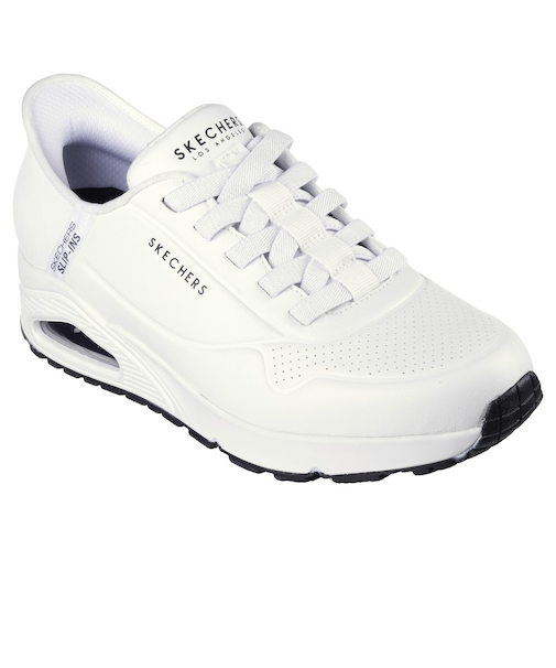 スケッチャーズ（SKECHERS）カジュアルシューズ スリップインズ ウノ イージー エア ホワイト 183005-WHT スニーカー ハンズフリー クッショ…