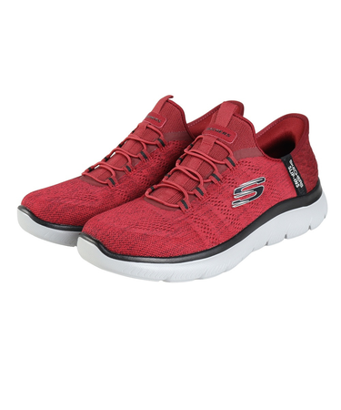 スケッチャーズ（SKECHERS）カジュアルシューズ スリップインズ サミッツ キー ペース レッド 232469-RDBK スニーカー ハンズフリー 快適