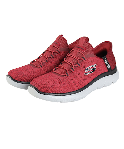 スケッチャーズ（SKECHERS）カジュアルシューズ スリップインズ サミッツ キー ペース レッド 232469-RDBK スニーカー ハンズフリー 快適