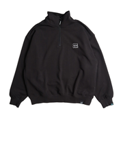 ヤックパック(YAK PAK)バブル 刺繍 ハーフジップ トレーナー 4710003-01 BLK