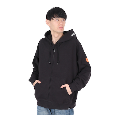 ヤックパック（YAK PAK）ジップ 長袖 パーカ 4710004-01 BLK