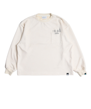 ヤックパック（YAK PAK）フェイクスエード ポケット 長袖 Tシャツ 4710012-05 IVO