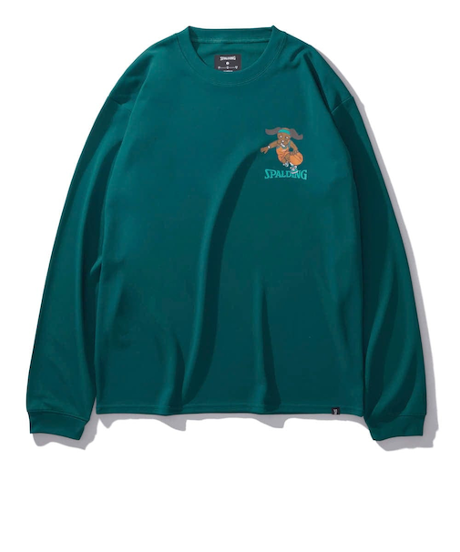 スポルディング（SPALDING）バスケットボールウェア 長袖 Tシャツ ビーグル レッツ プレイ フープス SMT24113SP