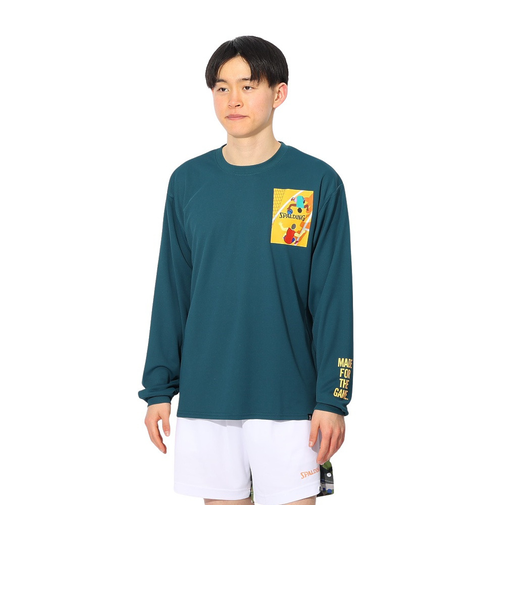 スポルディング（SPALDING）バスケットボールウェア 長袖 Tシャツ ワン オン ワン SMT24114SP
