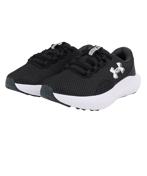 アンダーアーマー（UNDER ARMOUR）ランニングシューズ チャージドサージ4ワイド ブラック 3028571 001 スニーカー ジョグ クッション性 …