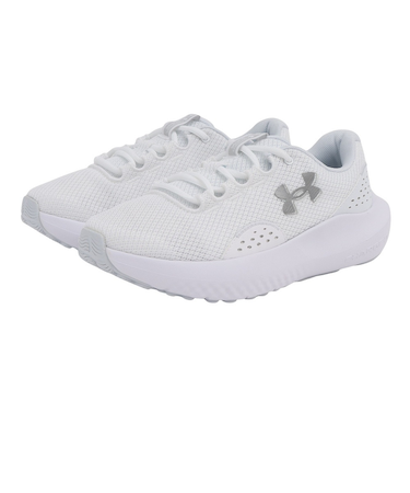 アンダーアーマー（UNDER ARMOUR）ランニングシューズ チャージドサージ4ワイド ホワイト 3028571 101 スニーカー ジョグ クッション性 …