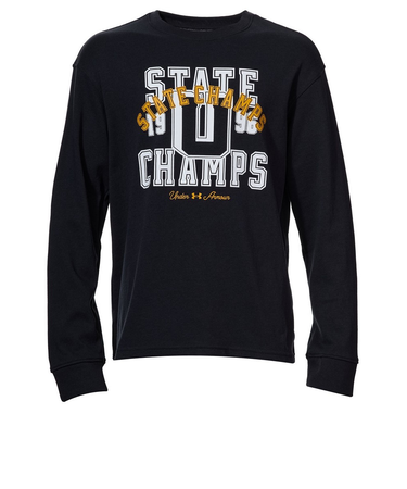 アンダーアーマー(UNDER ARMOUR)ヘビーウエイト コットン グラフィック 長袖 Tシャツ 1388279 001