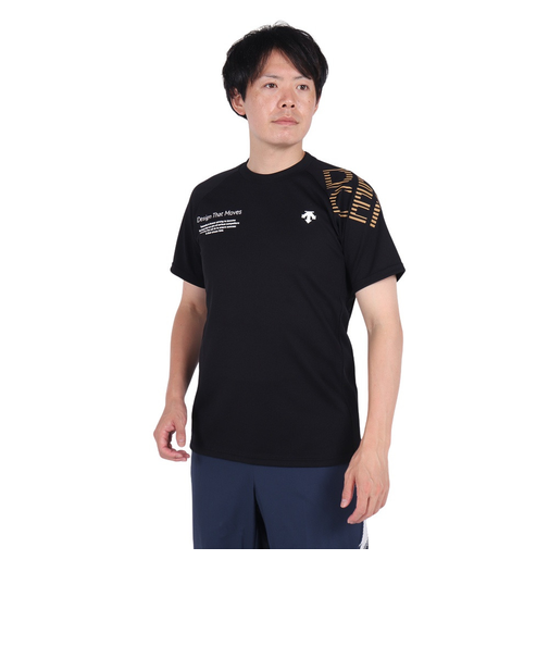 デサント（DESCENTE）バレーボールウェア 半袖シャツ DV4FHTX1UB BKBW