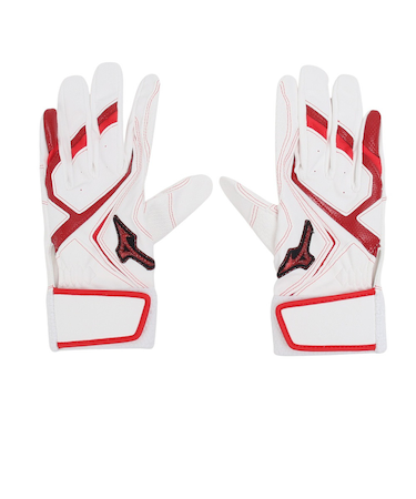 ミズノ（MIZUNO）バッティング用グローブ ジュニア 野球 両手用 ウィルドライブ レッドJr 24AW 1EJEY54501