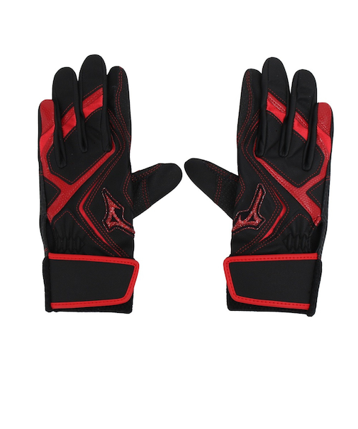 ミズノ（MIZUNO）バッティング用グローブ ジュニア 野球 両手用 ウィルドライブ レッドJr 24AW 1EJEY54509