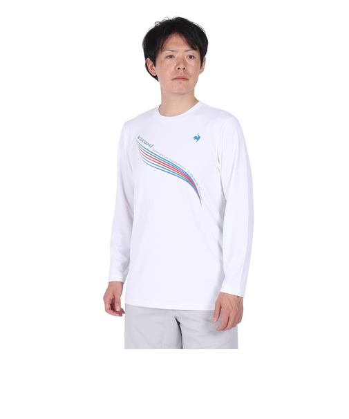 ルコックスポルティフ（lecoqsportif）テニスウェア プラクティス 長袖シャツ ロングスリーブ LN4FLT10M WH00
