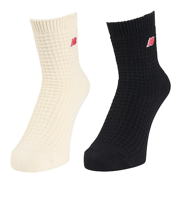 ニューバランス（new balance）ワッフルニット アンクルソックス 2足組 LAS42132AS4