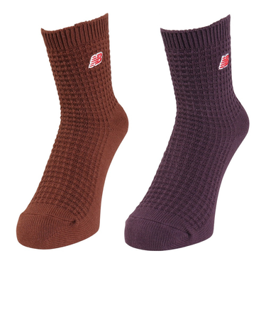 ニューバランス(new balance)ワッフルニット アンクルソックス 2足組 LAS42132AS6