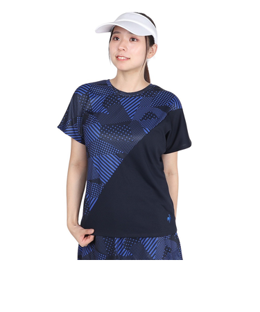 ルコックスポルティフ（lecoqsportif）テニスウェア 2way ゲームシャツ LN4FHT20L NV00