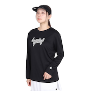 ルコックスポルティフ（lecoqsportif）テニスウェア シンプルロゴ 長袖シャツ ロングスリーブ LN4FLT20L BK00