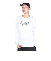 ルコックスポルティフ（lecoqsportif）テニスウェア シンプルロゴ 長袖シャツ ロングスリーブ LN4FLT20L WH00