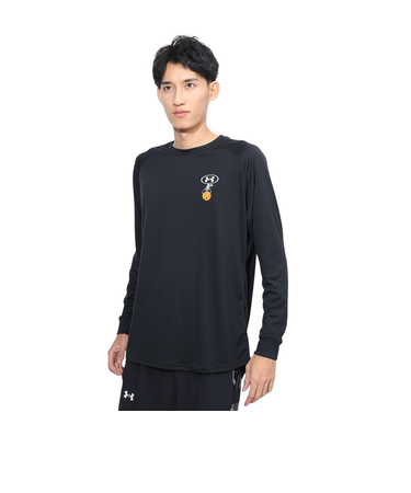 アンダーアーマー（UNDER ARMOUR）バスケットボールウェア テック グラフィック ロングスリーブ Tシャツ 1388344 001