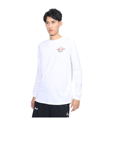 アンダーアーマー（UNDER ARMOUR）バスケットボールウェア テック ロゴ ロングスリーブ Tシャツ 1388345 100