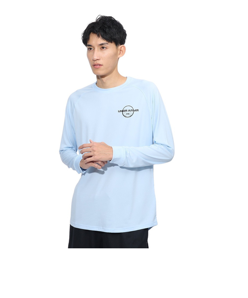 アンダーアーマー(UNDER ARMOUR)バスケットボールウェア テック ロゴ ロングスリーブ Tシャツ 1388345 464