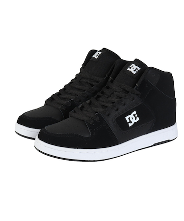 ディーシーシューズ（DC SHOES）スニーカー マンテカ4ハイカット ブラック ホワイト 24FWDM244006BKW ボーダーシューズ カジュアル クッ…