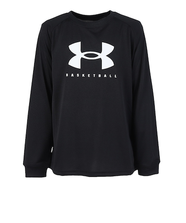 アンダーアーマー（UNDER ARMOUR）バスケットボールウェア ジュニア テック ビッグロゴ ロングスリーブ Tシャツ 1388722 001