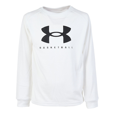アンダーアーマー（UNDER ARMOUR）バスケットボールウェア ジュニア テック ビッグロゴ ロングスリーブ Tシャツ 1388722 100