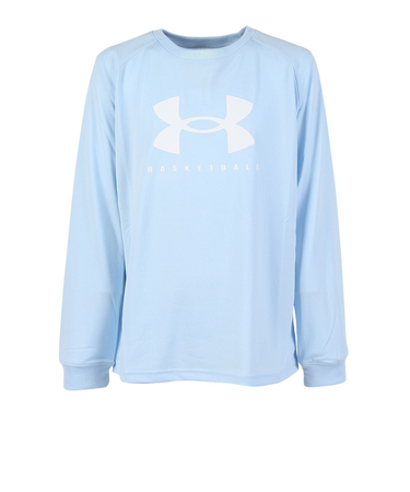 アンダーアーマー（UNDER ARMOUR）バスケットボールウェア ジュニア テック ビッグロゴ ロングスリーブ Tシャツ 1388722 464
