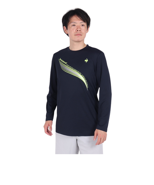 ルコックスポルティフ（lecoqsportif）テニスウェア プラクティス長袖シャツ ロングスリーブ LN4FLT10M NV00