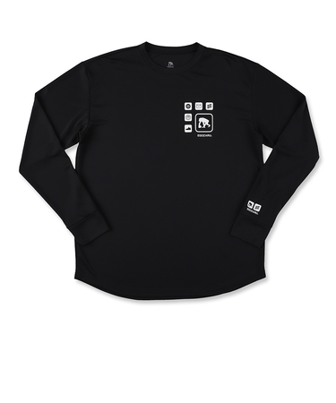 エゴザル（EGOZARU）バスケットボールウェア APPアイコン ロングスリーブ Tシャツ EZFW24ULS015C001