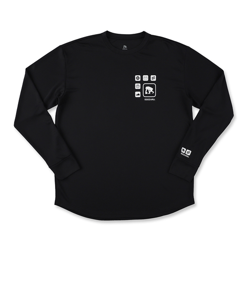 エゴザル（EGOZARU）バスケットボールウェア APPアイコン ロングスリーブ Tシャツ EZFW24ULS015C001