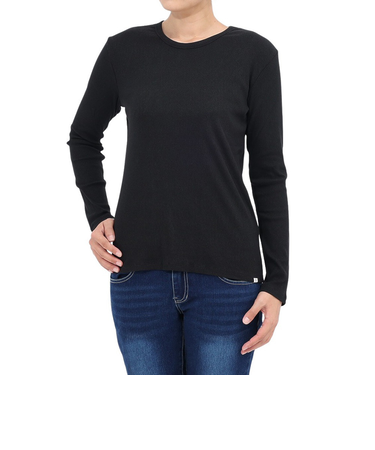 エルケクス（ELKEX）長袖 クルーネックシャツ EKL4FA0019 BLK