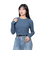 エルケクス（ELKEX）長袖 クルーネックシャツ EKL4FA0019 BLU