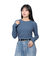 エルケクス（ELKEX）長袖 クルーネックシャツ EKL4FA0019 BLU