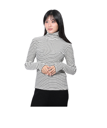 エルケクス（ELKEX）長袖 タートルネックTシャツ EKL4FA0020 WHXBL
