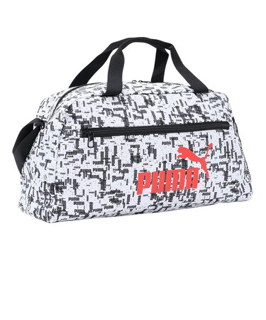 プーマ（PUMA）フェイズAOP スポーツバッグ 07995012 22L 2WAY 黒 手持ち 肩掛け 斜め掛け