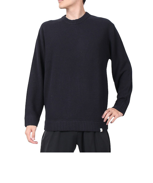 エルケクス（ELKEX）POPCORN 長袖クルーニット EKM4FA0012 NVY