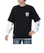 ベンデイビス（BEN DAVIS）長袖シャツ&半袖レイヤードTシャツ 24780035-BLK