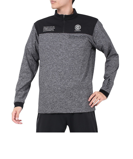 PEACHBRUSHED ハーフジップ スウェットシャツ SW4F0007-TR860-GRSD MGRY