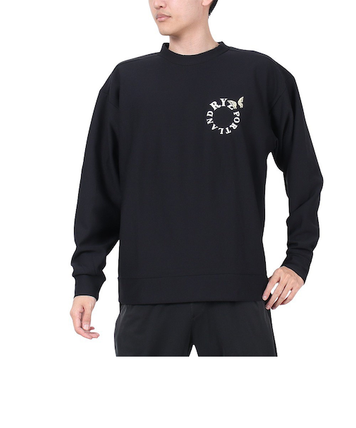 ライズ（RYZ）バタフライ クルーネック スウェット RZ10CD24FW0010 BLK