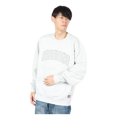 セッションズ（SESSIONS）ステッチ ロゴ クルー スウェットシャツ 247210 IVR