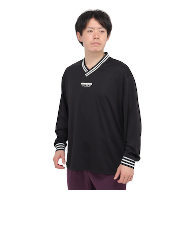 スパッツィオ（SPAZIO）サッカー フットサルウェア オーバーサイズ Vネック長袖プラシャツ GE-1037-02