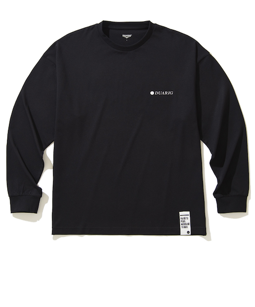 デュアリグ（DUARIG）クルーネック 長袖Tシャツ 4F0010-TRCT-863HD BLK
