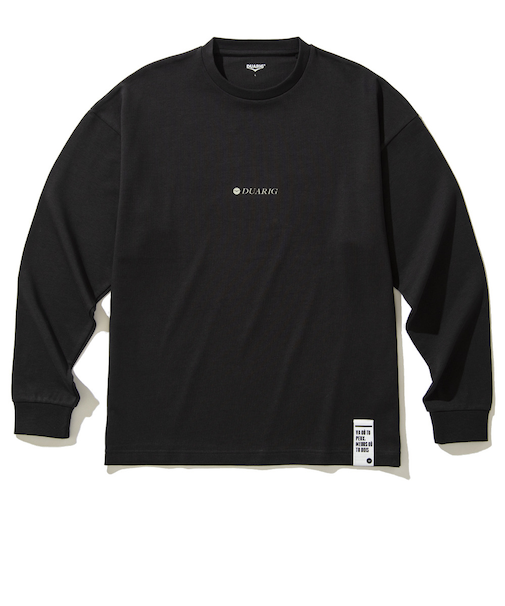 デュアリグ(DUARIG)クルーネック 長袖Tシャツ 4F0011-TRCT-863HD BLK