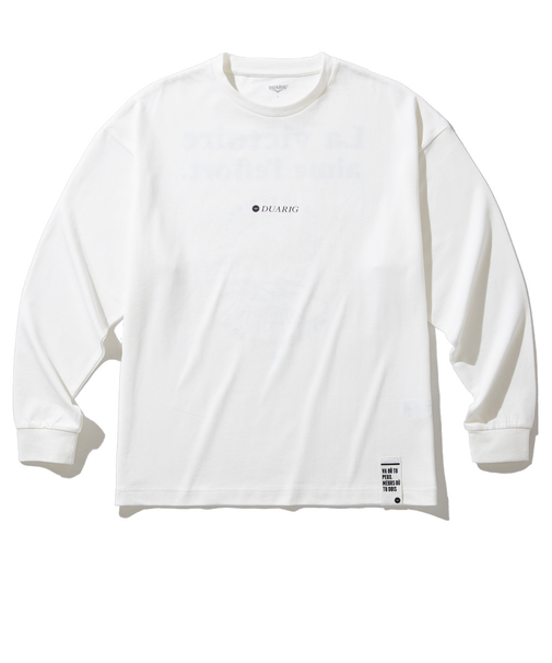 デュアリグ(DUARIG)クルーネック 長袖Tシャツ 4F0011-TRCT-863HD WHT