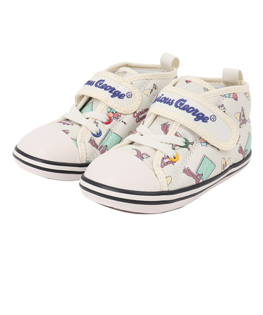 コンバース（CONVERSE）ベビー スニーカー キャンパスシューズ オールスター N PT Vー1 おさるのジョージ 37303190 24FW