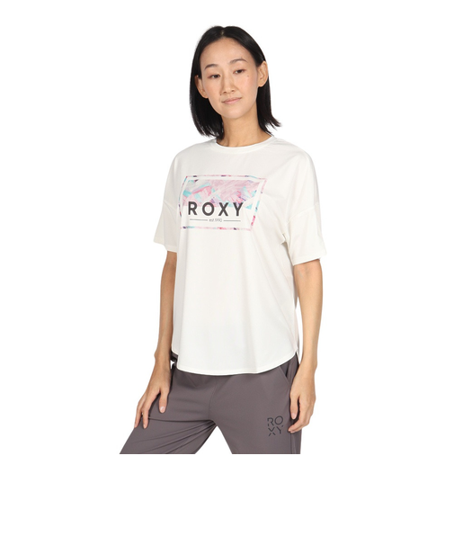 ロキシー(ROXY)速乾 水陸両用 半袖Tシャツ HEALING TIME 24FWRST244518WHT