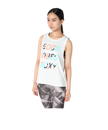 ロキシー（ROXY）水陸両用 速乾 UVカット タンクトップ GOOD VIBES 24FWRSL244529WHT