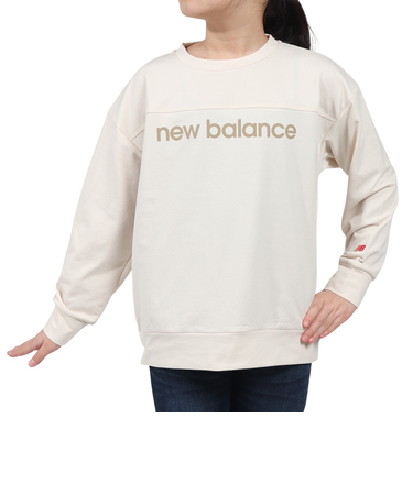ニューバランス(new balance)吸水速乾 リニアロゴ スウェットクルー 長袖 Tシャツ ABT45505LIN